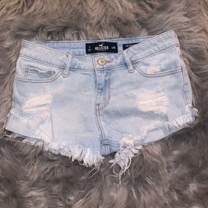 Distressed Denim Shorts